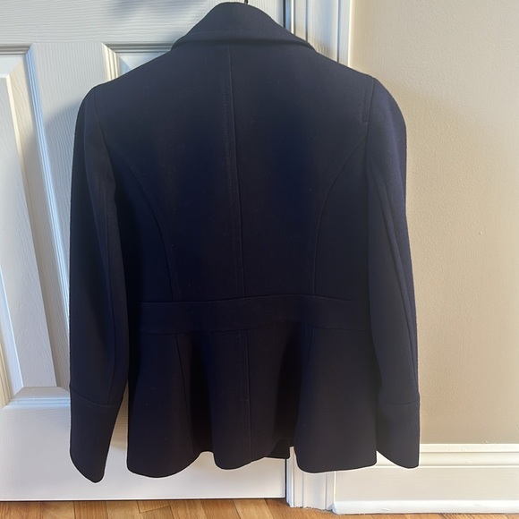 JCrew navy peacoat in mint condition. - Picture 3 of 4
